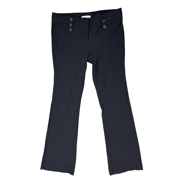 Charlotte Russe Low Rise Stretch Tailored Trouser in Black Size 10 - Picture 1 of 5